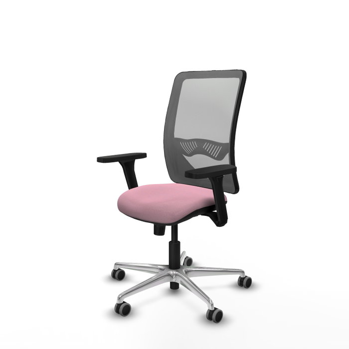 PIQUERAS Y CRESPO Silla de oficina Zulema con mecanismo Sincro, Rosa y Gris PIQUERAS Y CRESPO Silla de oficina Zulema con mecanismo Sincro, Rosa y Gris