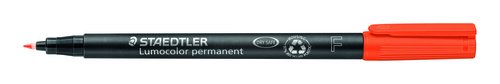 Rotulador Permanente Staedtler 318 Lumocolor (F) Naranja (Set de 10) Rotulador Permanente Staedtler 318 Lumocolor (F) Naranja (Set de 10)
