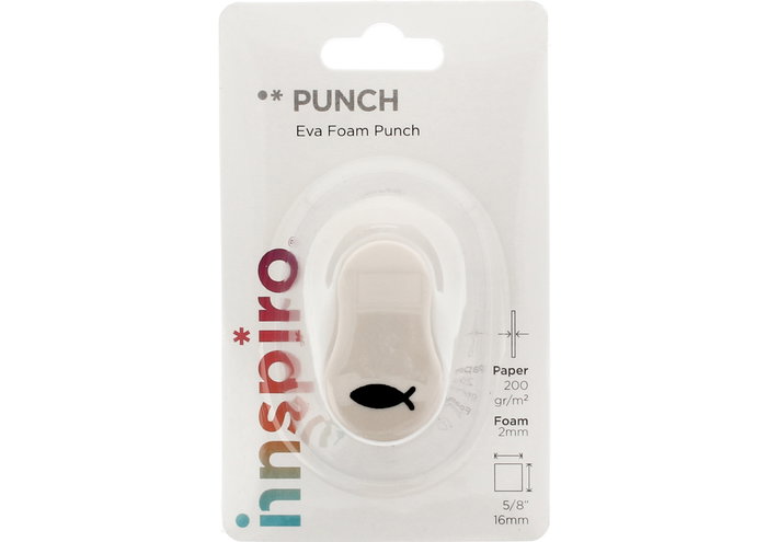 Innspiro Troqueladora de figuras Eva Foam Punch pez 16mm