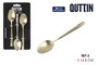 Inde Set 3 Cucharas de Postre Louvre Champagne Mate 14.8 cm (12 Cajas)