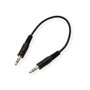 ROLINE Cable de audio 3,5 mm macho a macho de 0,2 m, Negro