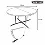 Color Baby Mesa redonda plegable por la mitad D152 cm