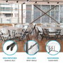 Color Baby Mesa redonda plegable por la mitad D152 cm