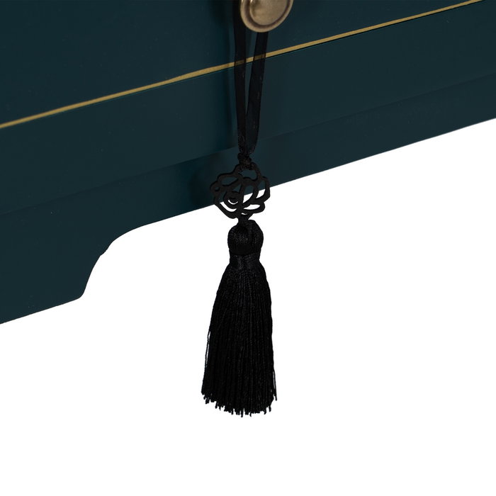 Consola Azul Madera 63 X 26 X 85 cm