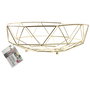 Home Deco Factory Cesta Deco Filaire Alambre Dorada Geométrica 28x27.5x9.5cm