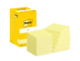 Post-it Bloc de Notas Adhesivas Quita y Pon 76x76 mm con 100 Hojas Amarillo