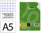 Liderpapel Recambio A5 100 Hojas Cuadro 8mm con Margen y 6 Taladros