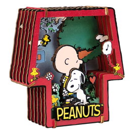 Peanuts Puremind Maqueta Wooden Theater Healing Hug