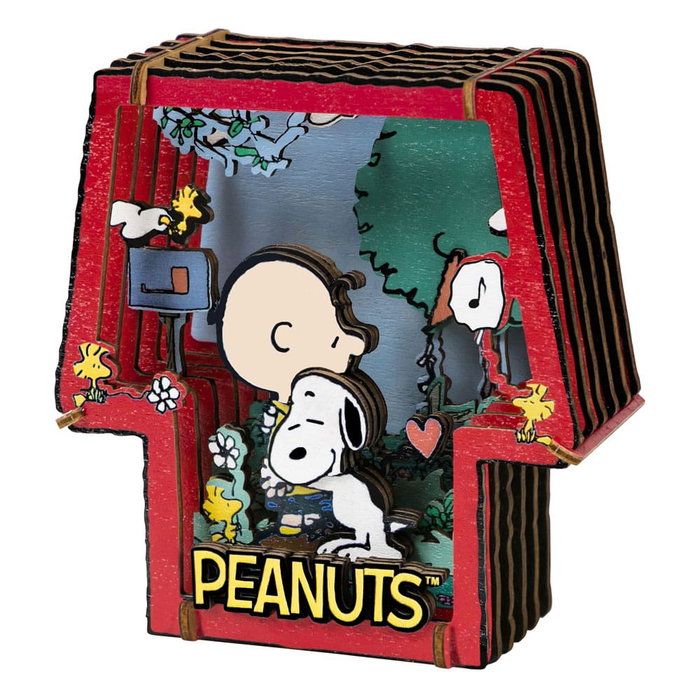 Peanuts Puremind Maqueta Wooden Theater Healing Hug