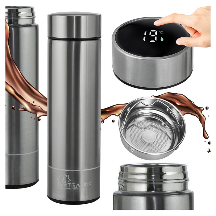 Extralink Smart Travel Mug Plata con pantalla LED 500 ml
