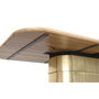 DKD Home Decor Mesa Comedor Square Gold Dorado 210 x 110 x 76 cm