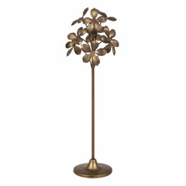 Ixia Portavelas Oro Metal de Decoración 15 x 15 x 50 cm