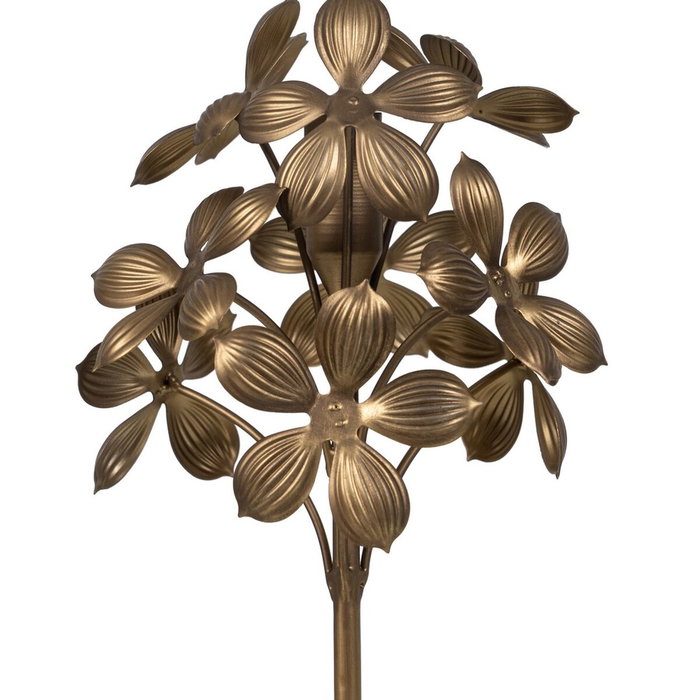 Ixia Portavelas Oro Metal de Decoración 15 x 15 x 50 cm
