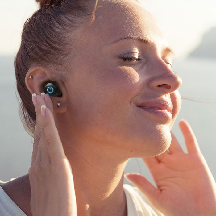 Phoenix Technologies Auriculares Earbuds Tpro Inalámbricos Bluetooth con Cancelación Activa de Ruido ANC, Resistencia Agua IPX7, Control Táctil, Hasta 20 Horas Autonomía con Estuche