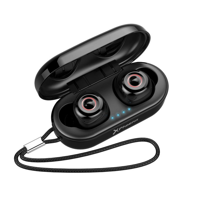 Phoenix Technologies Auriculares Earbuds Tpro Inalámbricos Bluetooth con Cancelación Activa de Ruido ANC, Resistencia Agua IPX7, Control Táctil, Hasta 20 Horas Autonomía con Estuche