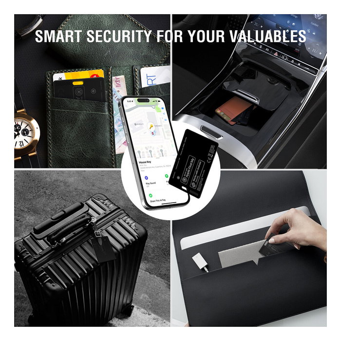 4smarts SkyTag Card Duos ReCharge Localizador de Cartera Negro