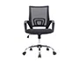Q-connect Silla de Oficina Siena Malla Base Metálica Premium Color Negro