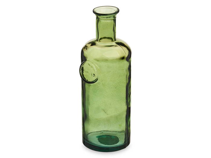 Giftdecor Botella Decorativa Vidrio Stamp 35 cm Verde (Set de 6)