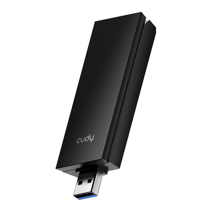 Cudy WU5400 Adaptador USB 3.0 Wi-Fi 6E (802.11ax) AX5400 Doble Banda 2.4/5 GHz, Negro, para PC Windows Cudy WU5400 Adaptador USB 3.0 Wi-Fi 6E (802.11ax) AX5400 Doble Banda 2.4/5 GHz, Negro, para PC Windows