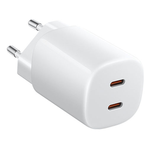 Xiaomi Adaptador de Carga Turbo 45W BHR087OEU - Cargador 2 Puertos USB-C con Tecnología Nano, Compatible con QC3.0 y PD