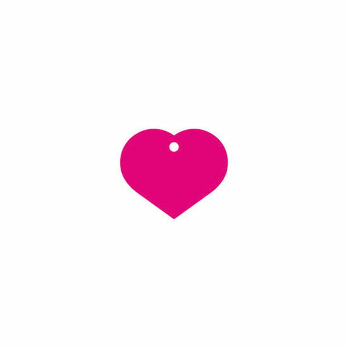Placa identificativa para collar Imarc Heart Rosa
