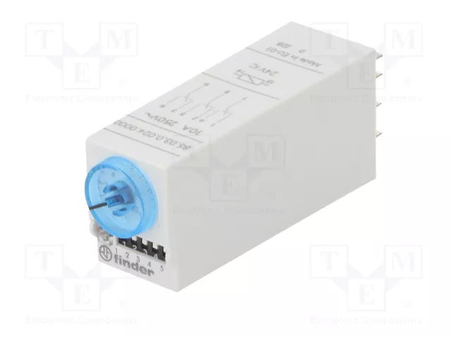 FINDER Relé de tiempo Serie 85 3PDT 24VAC/24VDC FINDER Relé de tiempo Serie 85 3PDT 24VAC/24VDC