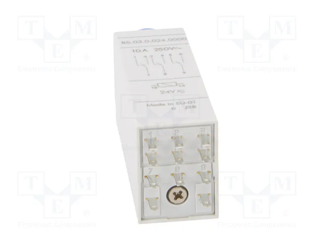 FINDER Relé de tiempo Serie 85 3PDT 24VAC/24VDC FINDER Relé de tiempo Serie 85 3PDT 24VAC/24VDC