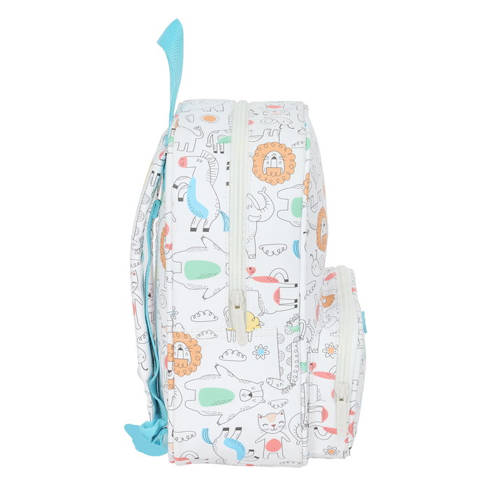 Safta Mochila de Guardería con Bolsillo Preescolar Zoo Safta Mochila de Guardería con Bolsillo Preescolar Zoo