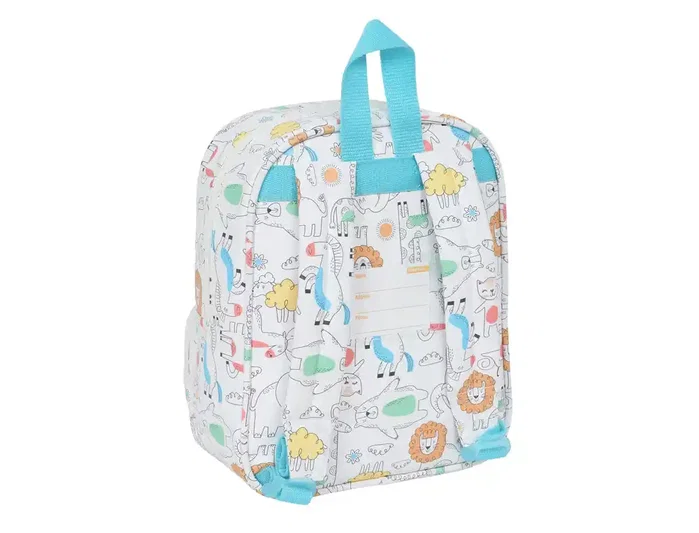 Safta Mochila de Guardería con Bolsillo Preescolar Zoo Safta Mochila de Guardería con Bolsillo Preescolar Zoo