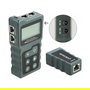 DeLOCK Comprobador de Cables RJ45/PoE/DC con Pantalla LCD, Tester de Par Trenzado IEEE 802.3af/at, Incluye Funda, Ref. Delock LCD Kabeltester