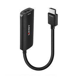 LINDY 38327 Adaptador Convertidor de HDMI 4K 60Hz a DisplayPort 1.2, Cable 157 cm, Negro
