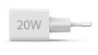 Hama Cargador de pared 20 W con doble puerto USB-C y USB-A, Blanco