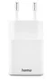 Hama Cargador de pared 20 W con doble puerto USB-C y USB-A, Blanco