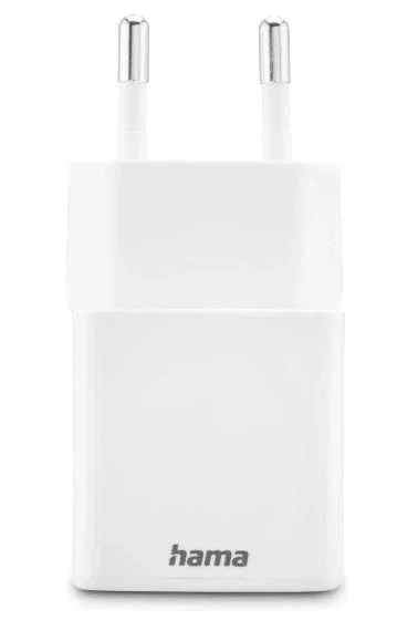 Hama Cargador Rápido USB 00201991 de 20W con Power Delivery y Quick Charge, 2 Puertos (USB-C + USB-A), Compacto, Blanco, Compatible con Smartphone y Tablet
