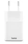 Hama Cargador Rápido USB 00201991 de 20W con Power Delivery y Quick Charge, 2 Puertos (USB-C + USB-A), Compacto, Blanco, Compatible con Smartphone y Tablet