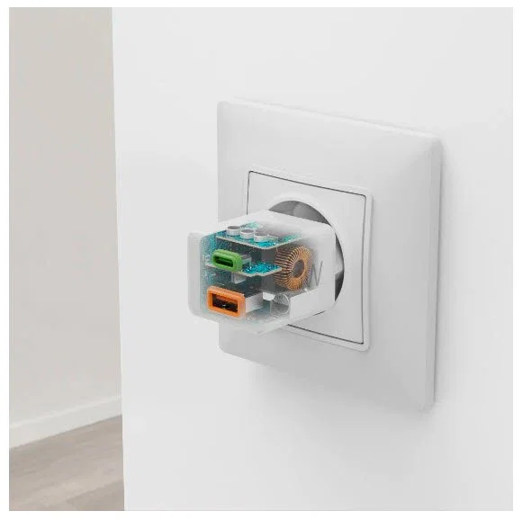 Hama Cargador de pared 20 W con doble puerto USB-C y USB-A, Blanco Hama Cargador de pared 20 W con doble puerto USB-C y USB-A, Blanco