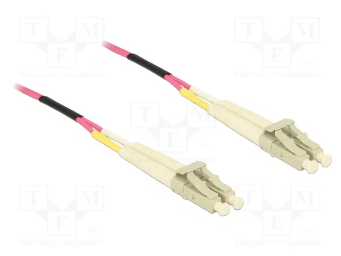 DeLOCK Cable de fibra óptica LC a LC multimodo OM4 0,5 m violeta DeLOCK Cable de fibra óptica LC a LC multimodo OM4 0,5 m violeta