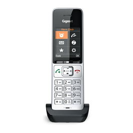Gigaset COMFORT 500HX Teléfono DECT/analógico Terminal con conexión por cable Altavoz Negro Plata