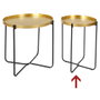 Home Deco Factory Mesa Auxiliar de Metal D.35 cm