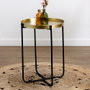 Home Deco Factory Mesa Auxiliar de Metal D.35 cm