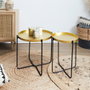 Home Deco Factory Mesa Auxiliar de Metal D.35 cm