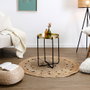Home Deco Factory Mesa Auxiliar de Metal D.35 cm