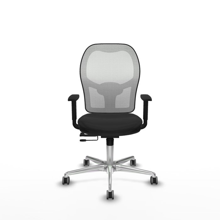 PIQUERAS Y CRESPO Silla de oficina Jorquera con mecanismo Sincro/Traslack, Negro/Blanco PIQUERAS Y CRESPO Silla de oficina Jorquera con mecanismo Sincro/Traslack, Negro/Blanco