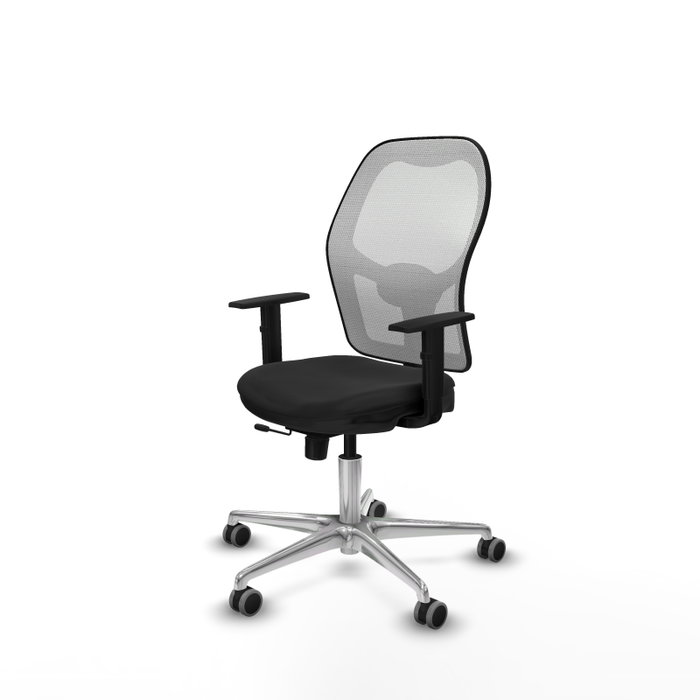 PIQUERAS Y CRESPO Silla de oficina Jorquera con mecanismo Sincro/Traslack, Negro/Blanco PIQUERAS Y CRESPO Silla de oficina Jorquera con mecanismo Sincro/Traslack, Negro/Blanco