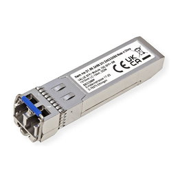 VALUE Transceptor SFP+ Fibra Óptica 10GbE MiniGBIC LC Single-Mode 1310nm 10km para Red de 10 Gigabit Ethernet