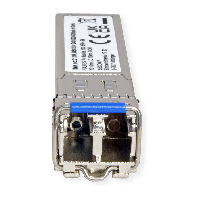 VALUE Transceptor SFP+ Fibra Óptica 10GbE MiniGBIC LC Single-Mode 1310nm 10km para Red de 10 Gigabit Ethernet
