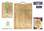 Quttin Tabla Cortar Bambú con Asa 53 x 35.4 x 1.6 cm (6 Unidades)
