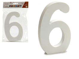 Pincello Número 6 Madera Blanco 1.8 x 21 x 17 cm (Set de 12)