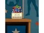 Wondee Lámpara personalizable de sobremesa LED de madera Avengers - Lámpara de decoración con pilas