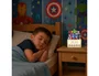 Wondee Lámpara personalizable de sobremesa LED de madera Avengers - Lámpara de decoración con pilas